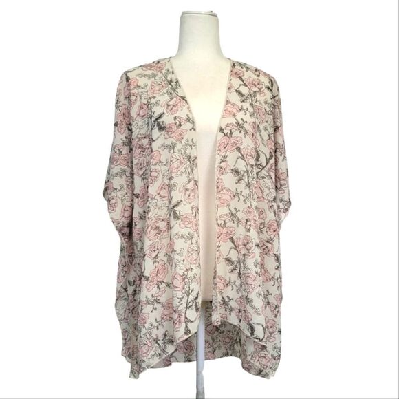 Poetry one size floral print kimono - Picture 1 of 10